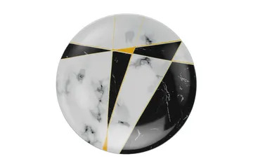 Tallerkensett 24-pk - Flerfarget - Servering & borddekking - Porselen