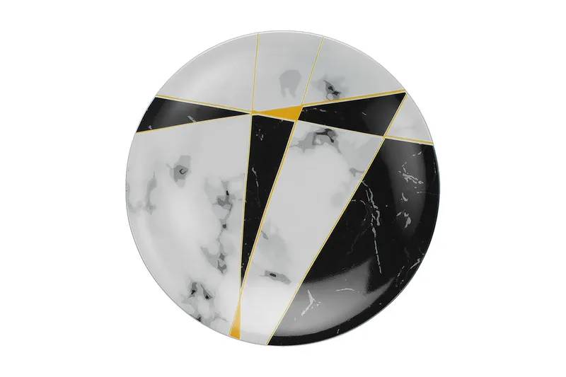 Tallerkensett 24-pk - Flerfarget - Servering & borddekking - Porselen