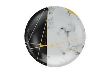 Tallerkensett 24-pk - Flerfarget - Servering & borddekking - Porselen