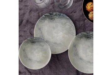 Tallerkensett Subatan 24 Deler - Porselen/Flerfarget - Servering & borddekking - Porselen