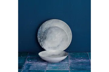 Tallerkensett Subatan 24 Deler - Porselen/Flerfarget - Servering & borddekking - Porselen