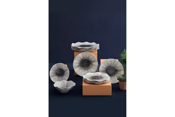 Tallerkensett Subatan 24 Deler - Porselen/Flerfarget - Servering & borddekking - Porselen