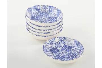 Asjetter - Hvit/Mørkeblå - Servering & borddekking - Tallerkener - Asjett