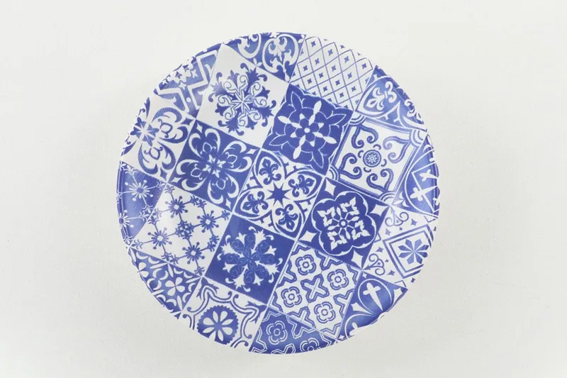 Asjetter - Hvit/Mørkeblå - Servering & borddekking - Tallerkener - Asjett