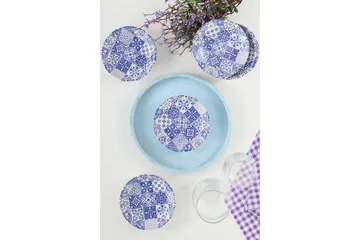 Asjetter - Hvit/Mørkeblå - Servering & borddekking - Tallerkener - Asjett