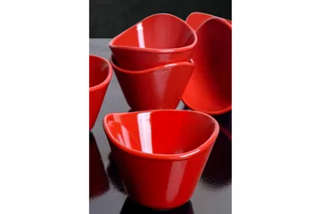 Skålsett 6-pk - Rød - Servering & borddekking - Tallerkener - Dyp tallerken