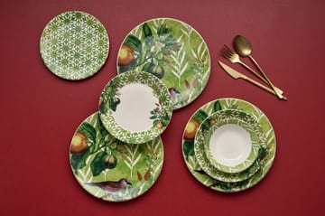 Middagsservise (24 deler) Opviq Birdy (32 x 32 x 29 cm) Grønn - Grønn - Servering & borddekking - Tallerkener - Firkantet tallerken