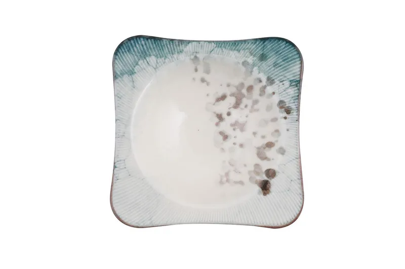 Tallerkensett Subatan 24 Deler - Porselen/Flerfarget - Servering & borddekking - Tallerkener - Firkantet tallerken