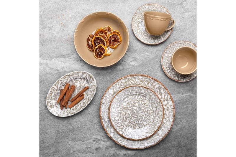 Frokostsett (26 deler) Nylar 127 flerfarget - Multifarget - Servering & borddekking - Tallerkener - Tallerkensett
