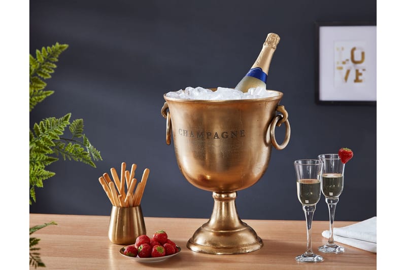 Ishink & Vinkylare Wohnling Guld - Servering & borddekking - Glass - Champagneglass