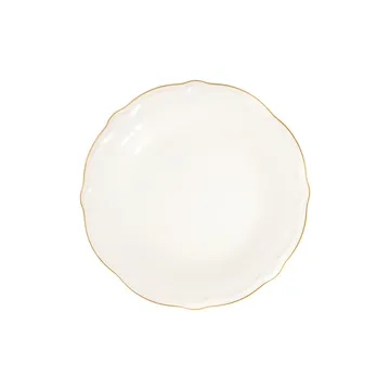 Middagsservise (24 deler) Opviq Altin File Fulya 24 (32 x 36 x 41 cm) Hvit Gull - Hvit/gull - Servering & borddekking - Tallerkener - Firkantet tallerken