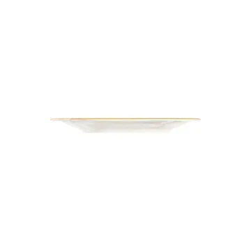 Middagsservise (24 deler) Opviq Altin File Fulya 24 (32 x 36 x 41 cm) Hvit Gull - Hvit/gull - Servering & borddekking - Tallerkener - Firkantet tallerken