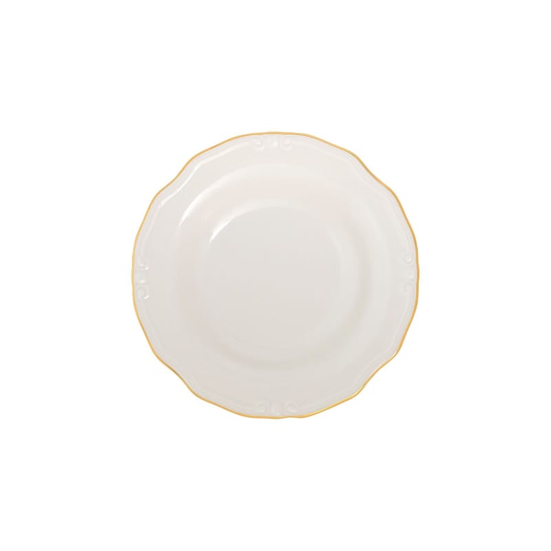 Middagsservise (24 deler) Opviq Altin Yaldiz Tiffany 24 (32 x 36 x 41 cm) Hvit gull - Hvit og gull - Servering & borddekking - Tallerkener - Firkantet tallerken