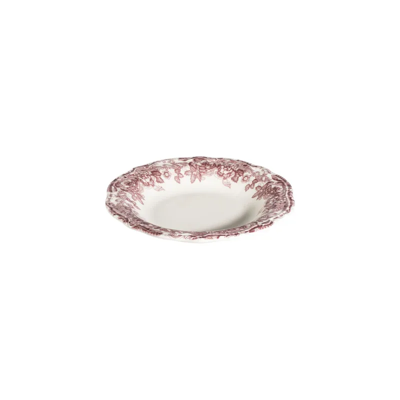 Middagsservise (24 deler) Opviq Antigue Fulya 24 (32 x 36 x 41 cm) Hvit Mørk bordeaux, Hvit og mørk burgunder