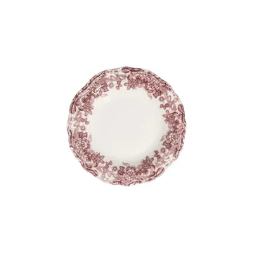 Middagsservise (24 deler) Opviq Antigue Fulya 24 (32 x 36 x 41 cm) Hvit Mørk bordeaux - Hvit og mørk burgunder - Servering & borddekking - Tallerkener - Firkantet tallerken