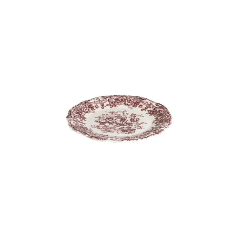 Middagsservise (24 deler) Opviq Antigue Fulya 24 (32 x 36 x 41 cm) Hvit Mørk bordeaux - Hvit og mørk burgunder - Servering & borddekking - Tallerkener - Firkantet tallerken