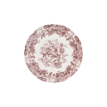 Middagsservise (24 deler) Opviq Antigue Fulya 24 (32 x 36 x 41 cm) Hvit Mørk bordeaux - Hvit og mørk burgunder - Servering & borddekking - Tallerkener - Firkantet tallerken