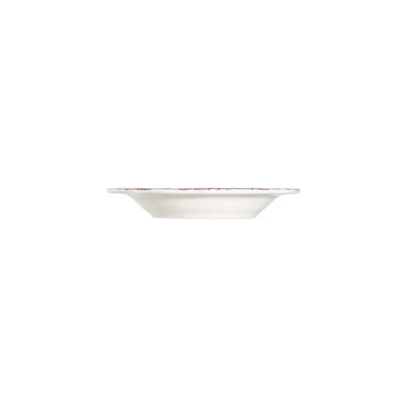 Middagsservise (24 deler) Opviq Antigue Fulya 24 (32 x 36 x 41 cm) Hvit Mørk bordeaux - Hvit og mørk burgunder - Servering & borddekking - Tallerkener - Firkantet tallerken