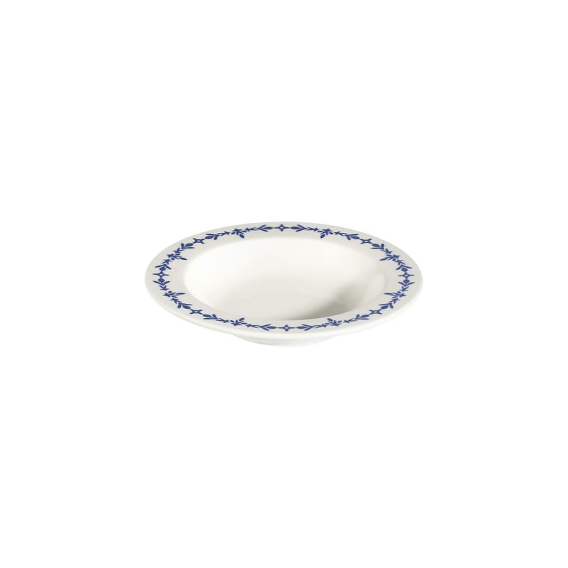 Middagsservise (24 deler) Opviq Blue Orbit Bonsai 24 (32 x 36 x 41 cm) Hvit blå - Hvit og blå - Servering & borddekking - Tallerkener - Firkantet tallerken