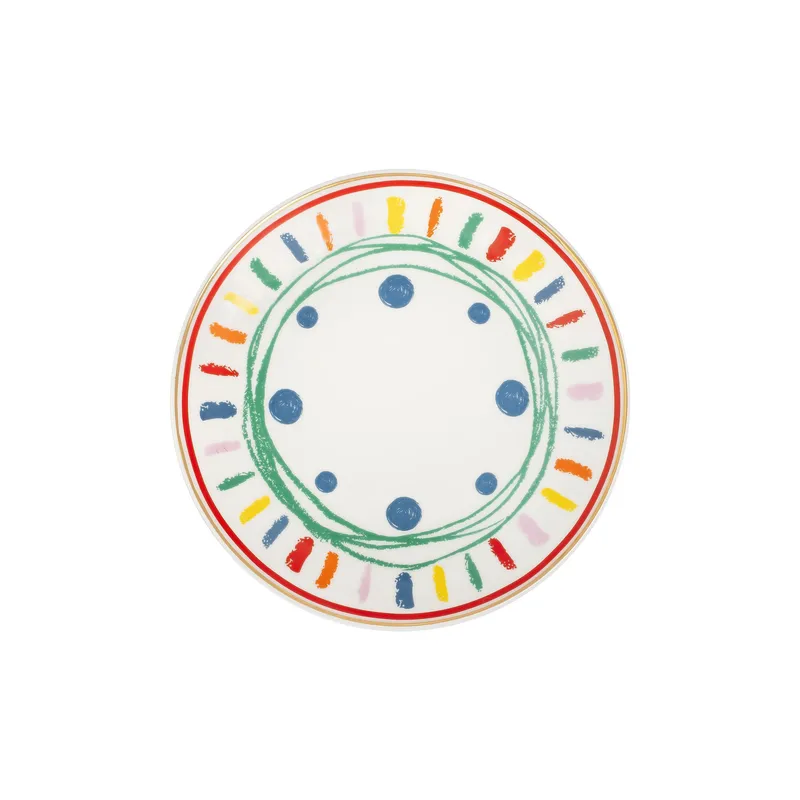 Middagsservise (24 deler) Opviq Color Rush Chic 24 (32 x 36 x 41 cm) Flerfarget - Flerfarget - Servering & borddekking - Tallerkener - Firkantet tallerken