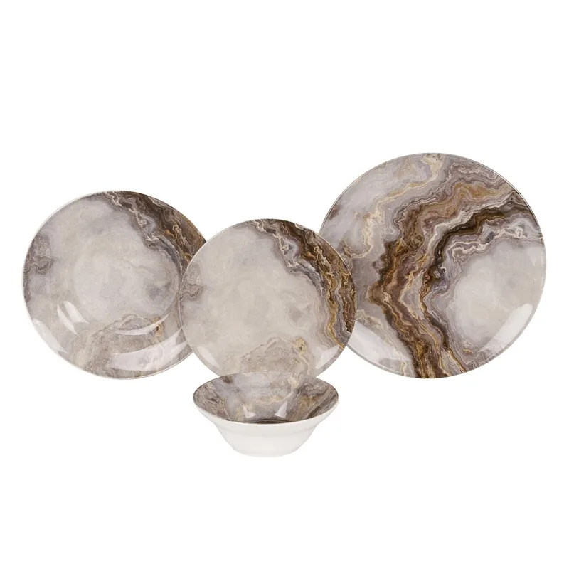 Middagsservise (24 deler) Opviq Diva (32 x 32 x 29 cm) flerfarget, Flerfarget