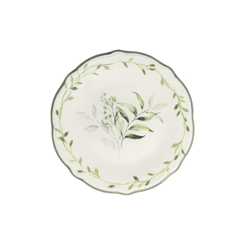 Middagsservise (24 deler) Opviq Olivessa Fulya 24 (32 x 36 x 41 cm) Hvit Grønn - Hvit og grønn - Servering & borddekking - Tallerkener - Tallerkensett