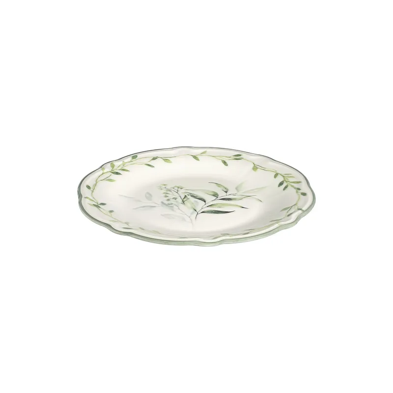 Middagsservise (24 deler) Opviq Olivessa Fulya 24 (32 x 36 x 41 cm) Hvit Grønn, Hvit og grønn