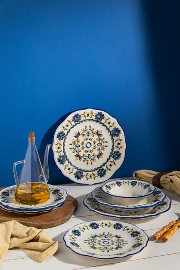 Middagsservise (24 deler) Opviq Tuscan Bloom Fulya 24 (32 x 36 x 41 cm) Flerfarget - Flerfarget - Servering & borddekking - Tallerkener - Firkantet tallerken
