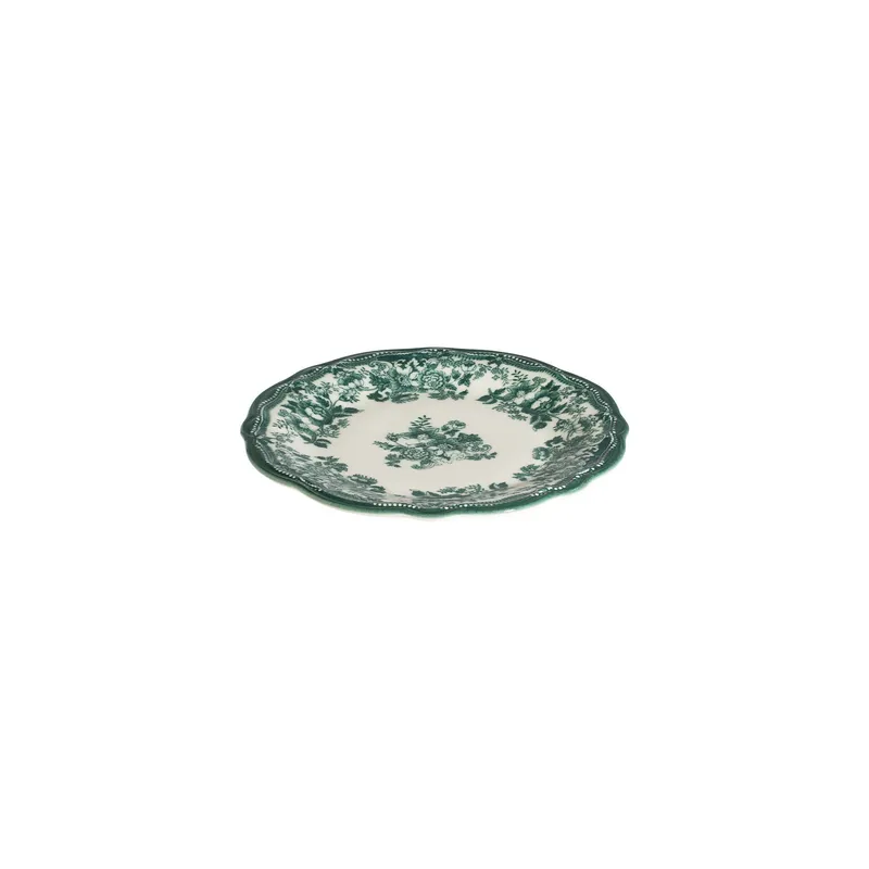 Middagsservise (24 deler) Opviq Velour Green Fulya 24 (32 x 36 x 41 cm) Hvit grønn - Hvit og grønn - Servering & borddekking - Tallerkener - Firkantet tallerken