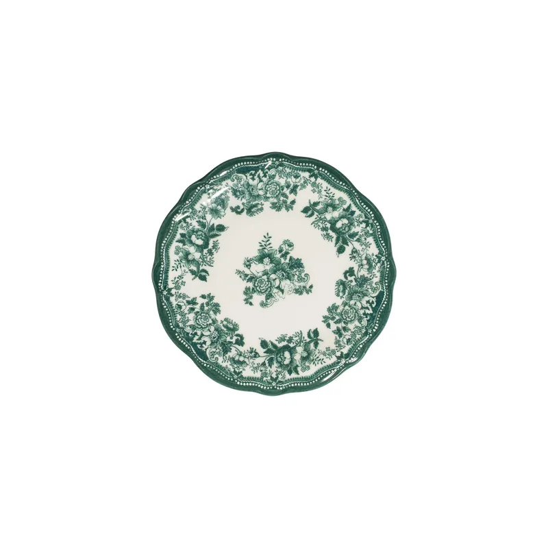 Middagsservise (24 deler) Opviq Velour Green Fulya 24 (32 x 36 x 41 cm) Hvit grønn - Hvit og grønn - Servering & borddekking - Tallerkener - Firkantet tallerken