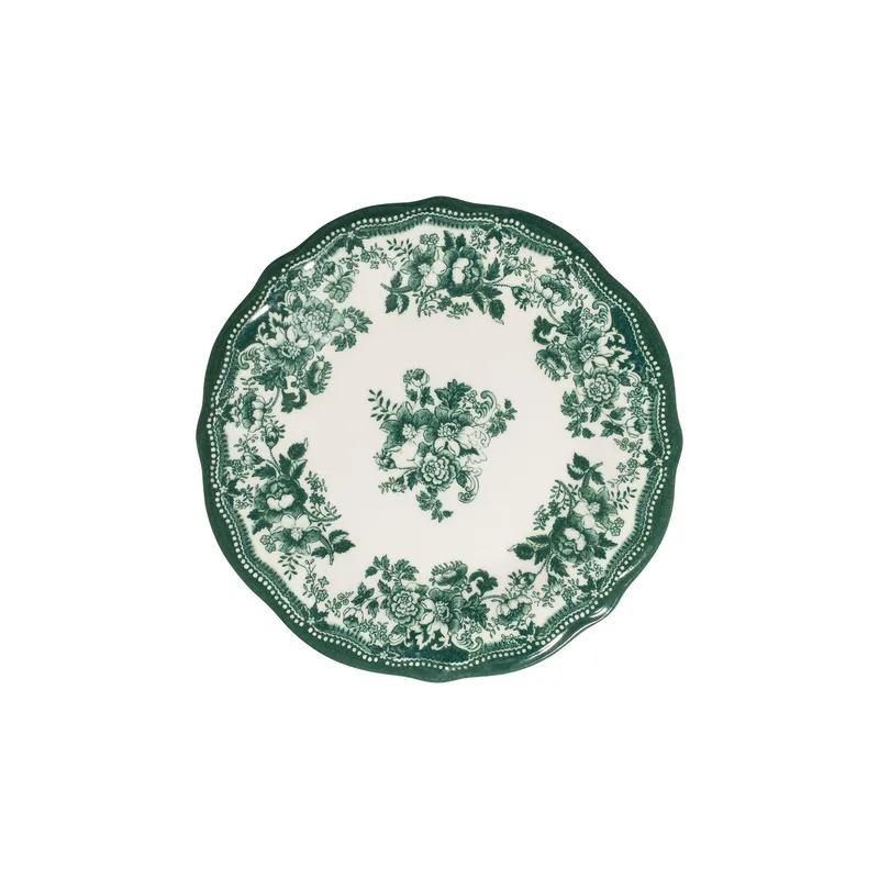 Middagsservise (24 deler) Opviq Velour Green Fulya 24 (32 x 36 x 41 cm) Hvit grønn - Hvit og grønn - Servering & borddekking - Tallerkener - Firkantet tallerken