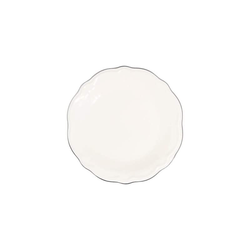 Middagsservise (24 deler) Opviq Platin Yaldiz Fulya 24 (32 x 36 x 41 cm) Hvit Sølv - Hvitt og sølv - Servering & borddekking - Tallerkener - Firkantet tallerken