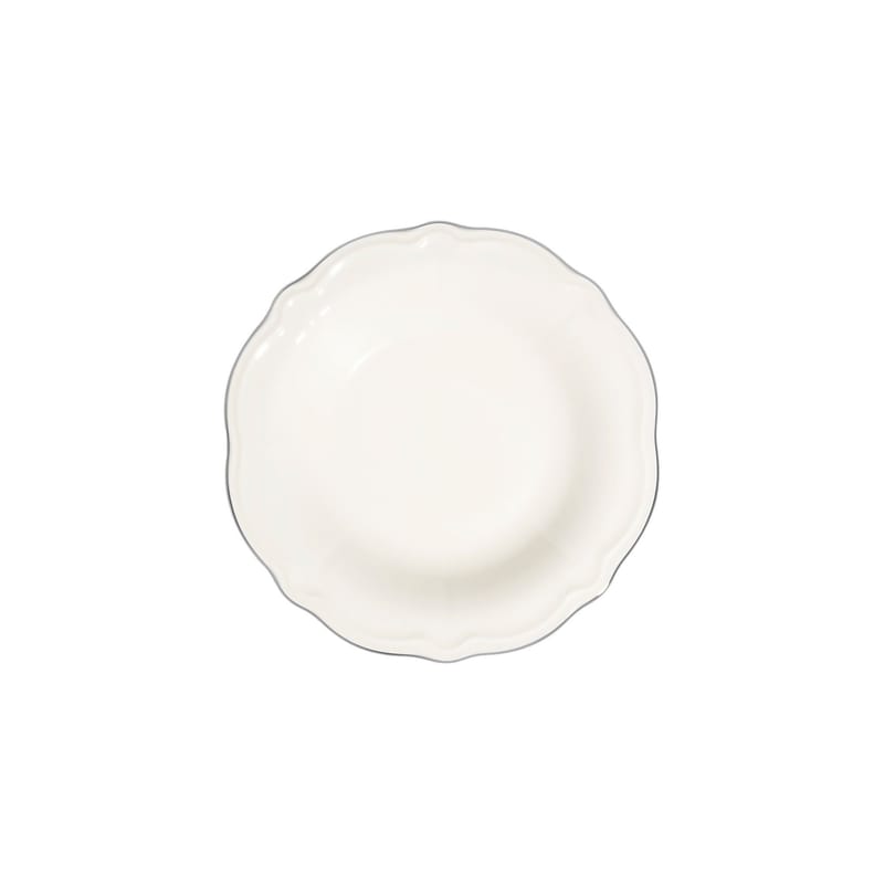 Middagsservise (24 deler) Opviq Platin Yaldiz Fulya 24 (32 x 36 x 41 cm) Hvit Sølv - Hvitt og sølv - Servering & borddekking - Tallerkener - Firkantet tallerken