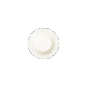 Middagsservise (24 deler) Opviq Platin Yaldiz Fulya 24 (32 x 36 x 41 cm) Hvit Sølv - Hvitt og sølv - Servering & borddekking - Tallerkener - Firkantet tallerken