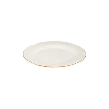 Middagsservise (53 deler) Opviq Altin Yaldiz Tiffany 53 (53 x 33 x 36 cm) hvit gull - Hvit og gull - Servering & borddekking - Tallerkener - Firkantet tallerken