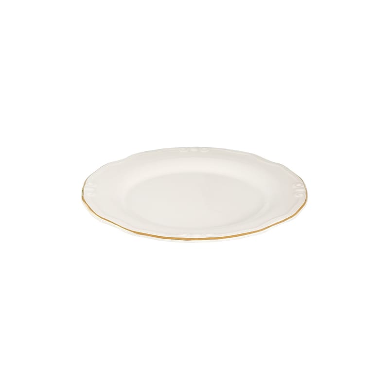 Middagsservise (53 deler) Opviq Altin Yaldiz Tiffany 53 (53 x 33 x 36 cm) hvit gull - Hvit og gull - Servering & borddekking - Tallerkener - Firkantet tallerken