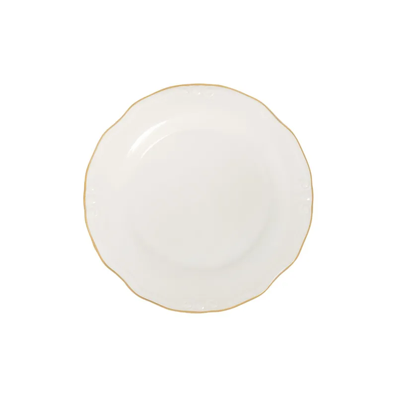 Middagsservise (53 deler) Opviq Altin Yaldiz Tiffany 53 (53 x 33 x 36 cm) hvit gull - Hvit og gull - Servering & borddekking - Tallerkener - Firkantet tallerken