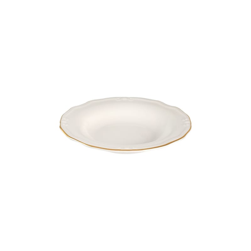 Middagsservise (53 deler) Opviq Altin Yaldiz Tiffany 53 (53 x 33 x 36 cm) hvit gull - Hvit og gull - Servering & borddekking - Tallerkener - Firkantet tallerken