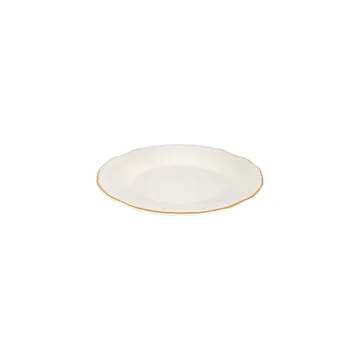 Middagsservise (53 deler) Opviq Altin Yaldiz Tiffany 53 (53 x 33 x 36 cm) hvit gull - Hvit og gull - Servering & borddekking - Tallerkener - Firkantet tallerken