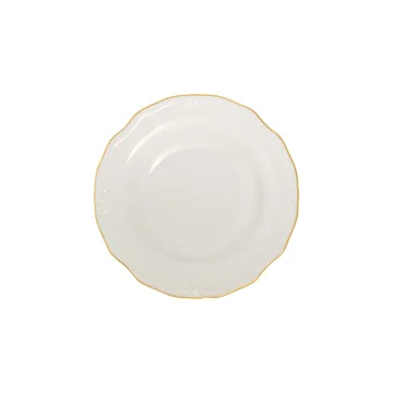 Middagsservise (53 deler) Opviq Altin Yaldiz Tiffany 53 (53 x 33 x 36 cm) hvit gull - Hvit/gull - Servering & borddekking - Tallerkener - Firkantet tallerken