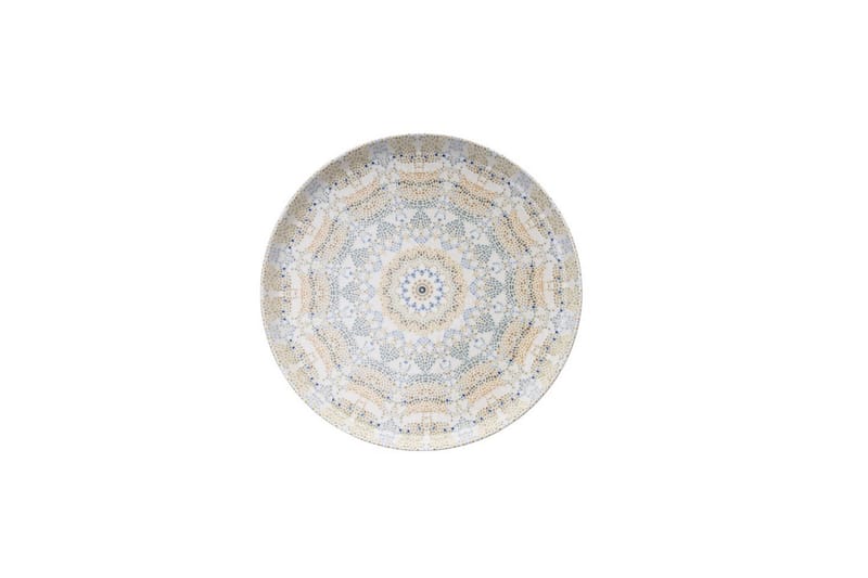 Spisesett (12 deler) Matlerd Flerfarget - Beige - Servering & borddekking - Tallerkener - Tallerkensett