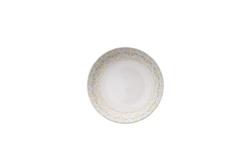 Spisesett (12 deler) Matlerd Flerfarget - Beige - Servering & borddekking - Tallerkener - Tallerkensett