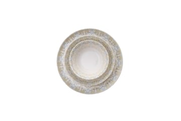 Spisesett (12 deler) Matlerd Flerfarget - Beige - Servering & borddekking - Tallerkener - Tallerkensett