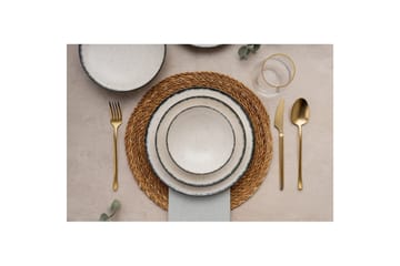 Spisesett (24 deler) Noriel Multicolor - Multifarget - Servering & borddekking - Tallerkener - Tallerkensett