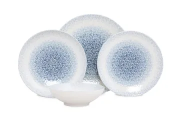 Subatan Tallerkensett 24 Deler - Porselen/Hvit - Servering & borddekking - Tallerkener - Tallerkensett