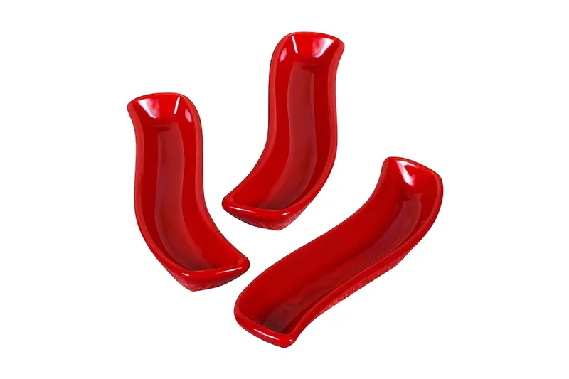 Tallerkensett 3-pk, Rød