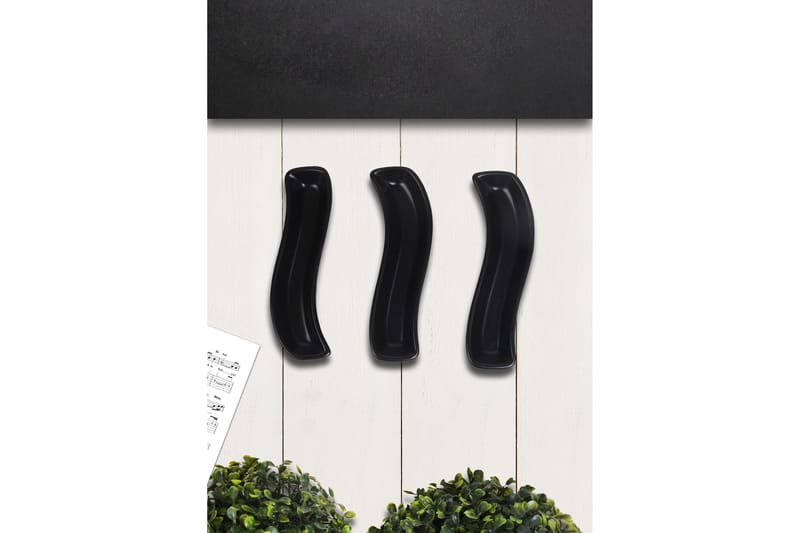 Tallerkensett 3-pk - Svart - Servering & borddekking - Tallerkener - Tallerkensett