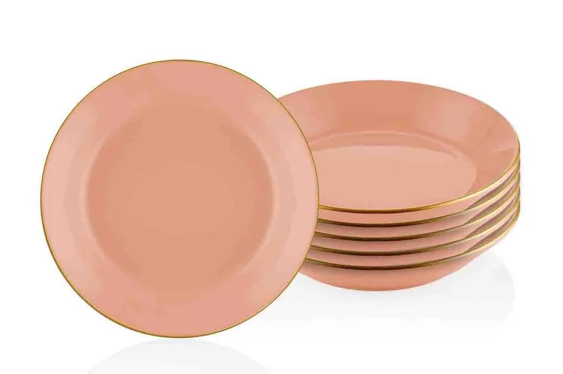 Tallerkensett 6-pk - Laxrosa - Servering & borddekking - Tallerkener - Tallerkensett