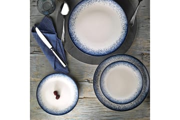 Tallerkensett Adine 24 Deler - NanoPorselen/Mørkeblå - Servering & borddekking - Tallerkener - Tallerkensett