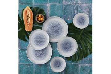 Tallerkensett Subatan 24 Deler - Porselen/Hvit - Servering & borddekking - Tallerkener - Tallerkensett